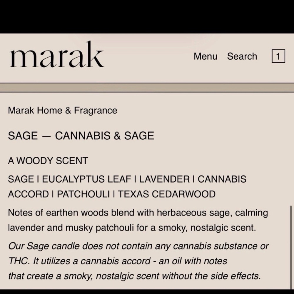 NIB Gift wrapped Marak Sage candle - Picture 7 of 9